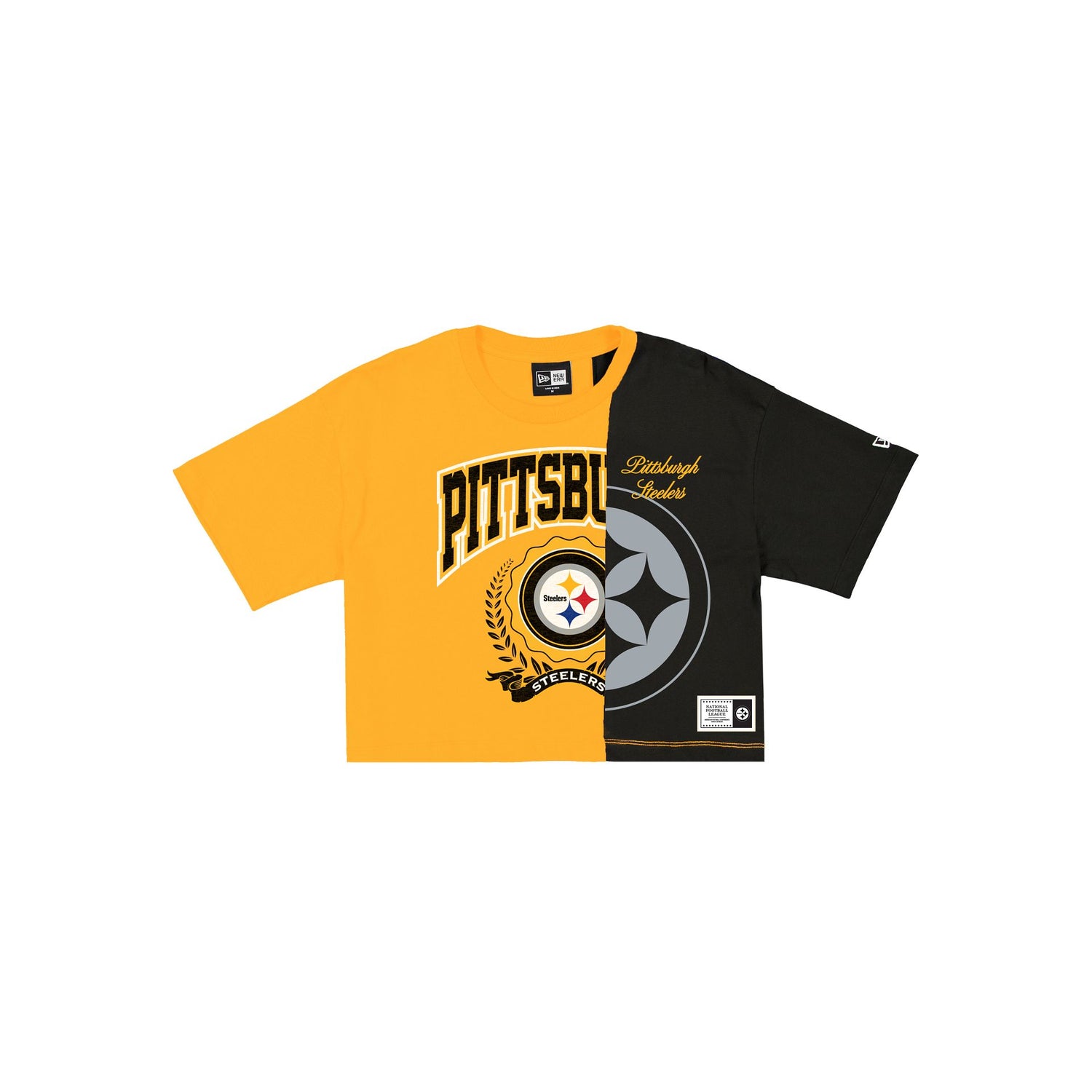 Pittsburgh Steelers Team Split Women's Short-Sleeve T-Shirt