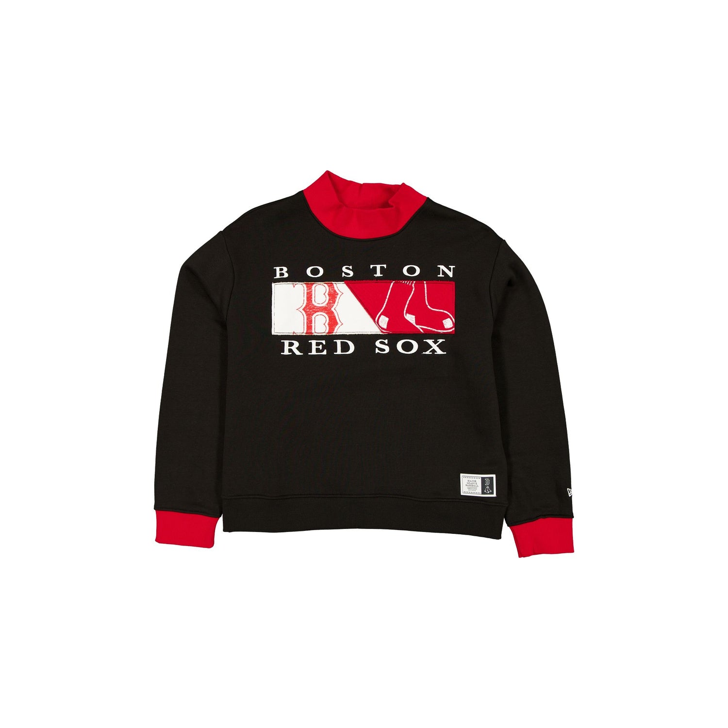 Boston Red Sox Team Split Women's Mockneck