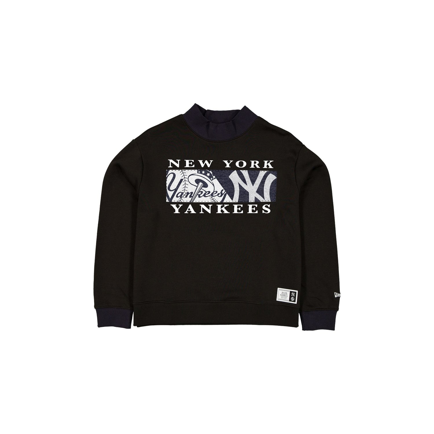 New York Yankees Team Split Women's Mockneck