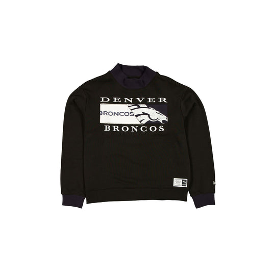 Denver Broncos Team Split Women's Mockneck - New Era Cap
