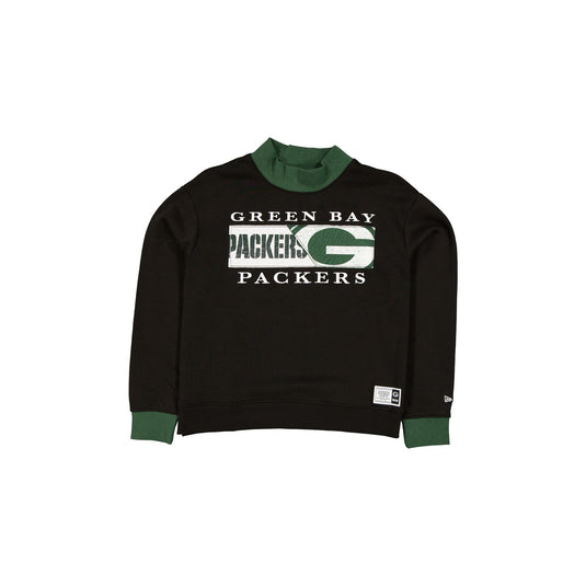 Green Bay Packers Team Split Women's Mockneck - New Era Cap