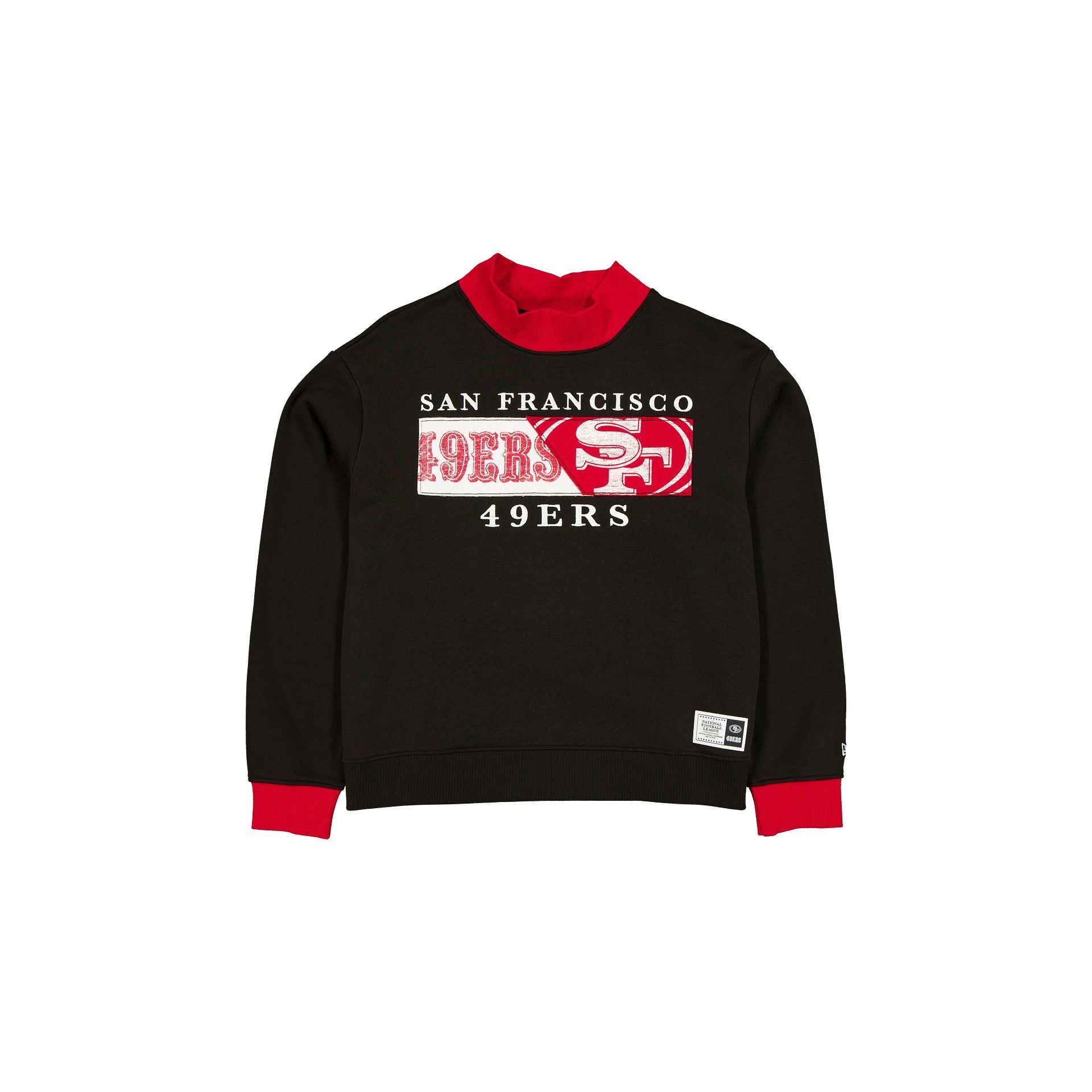 San Francisco 49ers Team Split Women's Mockneck