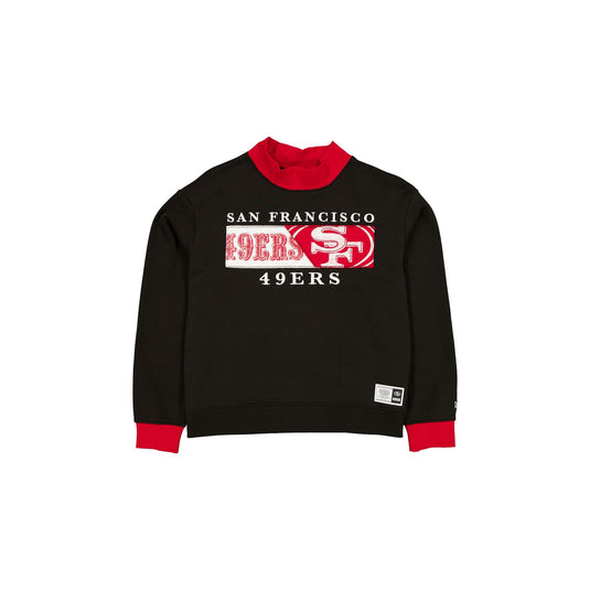 San Francisco 49ers Team Split Women's Mockneck - New Era Cap