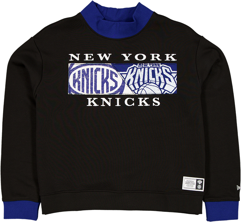 New York Knicks Team Split Women's Mockneck