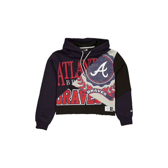 Atlanta Braves Team Split Women's Hoodie - New Era Cap
