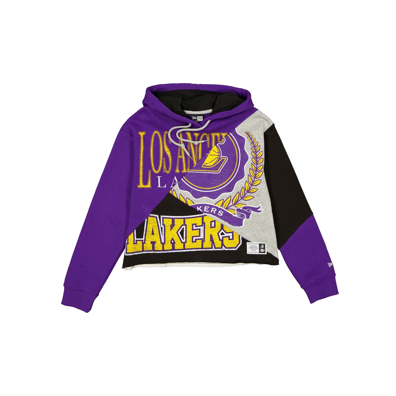 Los Angeles Lakers Team Split Women's Cropped Hoodie