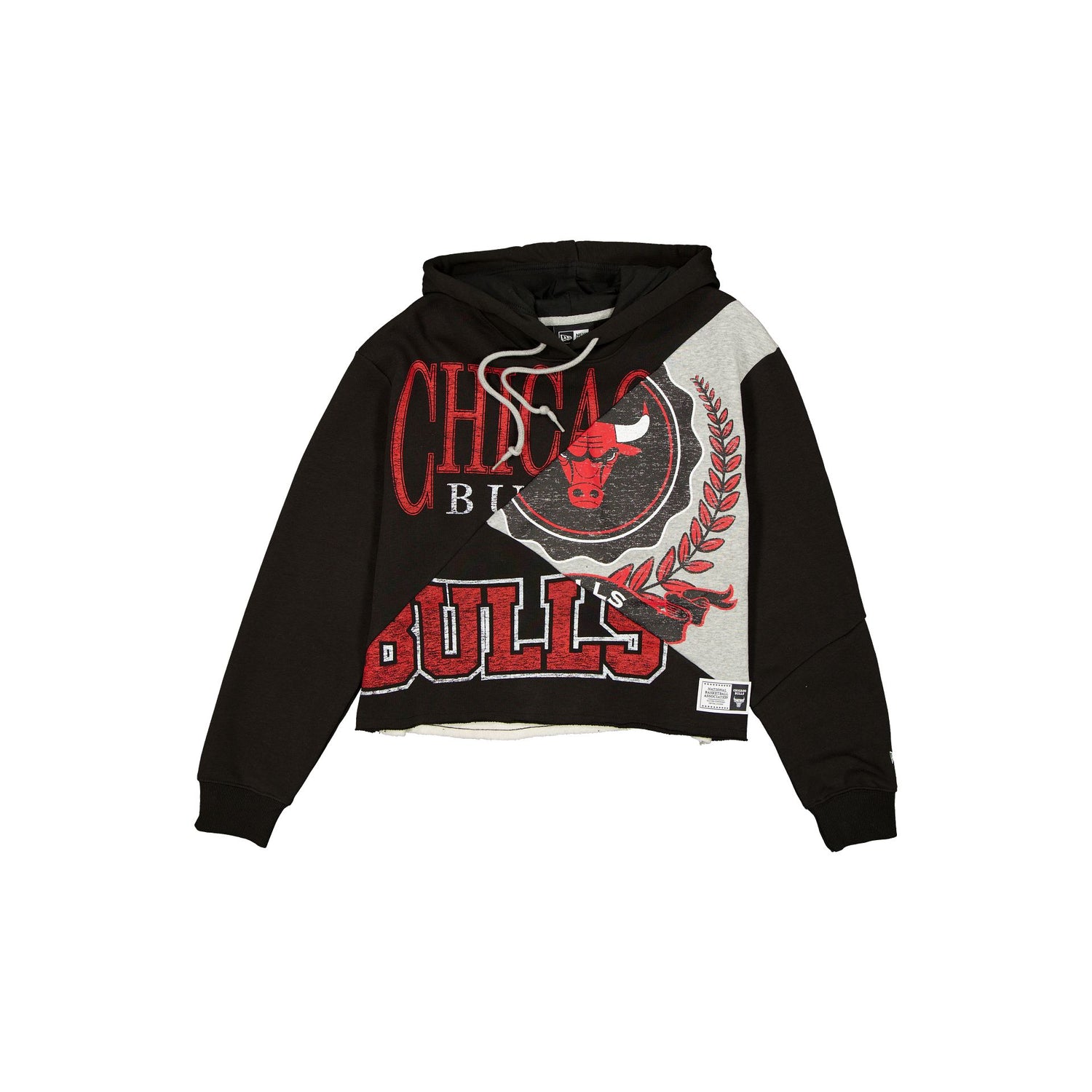 Chicago Bulls Team Split Women's Cropped Hoodie