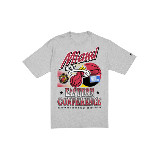 Miami Heat Sport Classics Heather Gray Short-Sleeve T-Shirt - New Era Cap