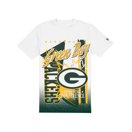 Green Bay Packers Sport Classics White Short-Sleeve T-Shirt - New Era Cap