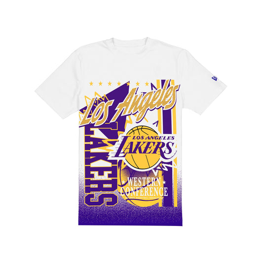 Los Angeles Lakers Sport Classics White Short-Sleeve T-Shirt - New Era Cap