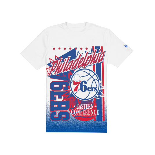 Philadelphia 76ers Sport Classics White Short-Sleeve T-Shirt - New Era Cap
