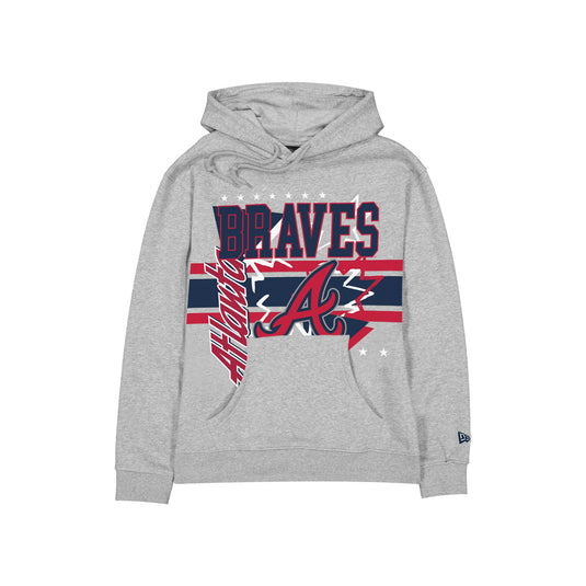 Atlanta Braves Sport Classics Heather Gray Hoodie - New Era Cap