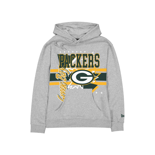 Green Bay Packers Sport Classics Heather Gray Hoodie - New Era Cap