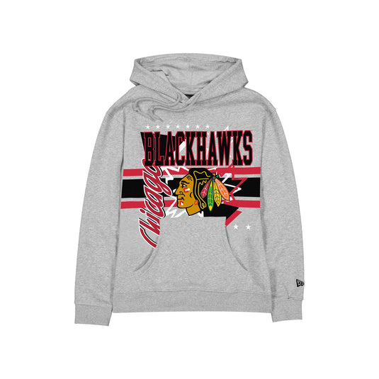Chicago Blackhawks Sport Classics Heather Gray Hoodie - New Era Cap