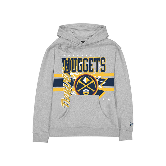 Denver Nuggets Sport Classics Heather Gray Hoodie - New Era Cap