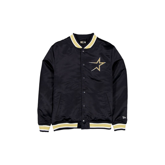 Houston Astros Sport Classics Navy Satin Jacket - New Era Cap