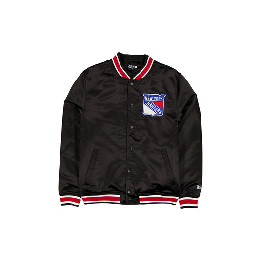 New York Rangers Sport Classics Black Satin Jacket - New Era Cap