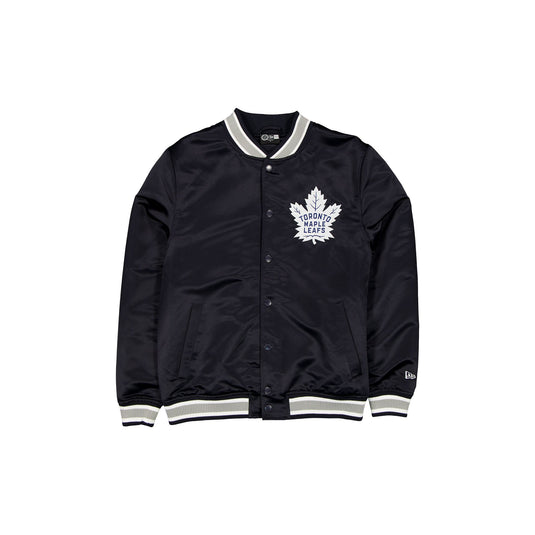 Toronto Maple Leafs Sport Classics Navy Satin Jacket - New Era Cap