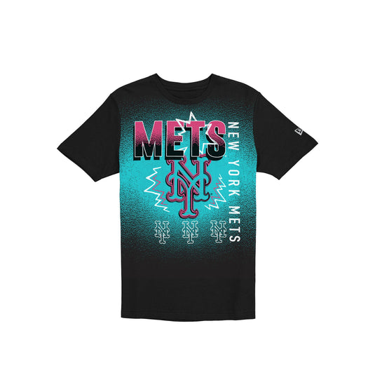 New York Mets Lifestyle Graphics Black T-Shirt - New Era Cap