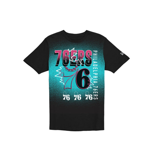 Philadelphia 76ers Lifestyle Graphics Black T-Shirt - New Era Cap
