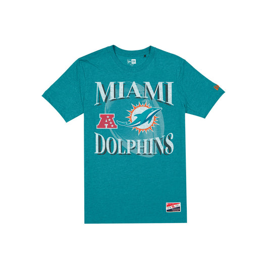 Miami Dolphins Throwback Statement T-Shirt - New Era Cap