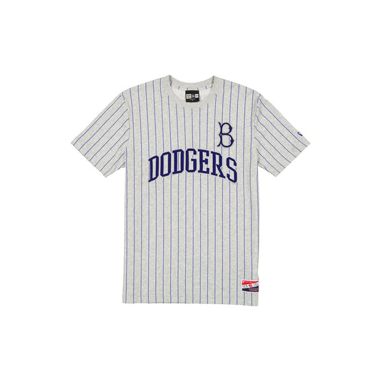 Brooklyn Dodgers Throwback Retro Gray Pinstripe T-Shirt - New Era Cap
