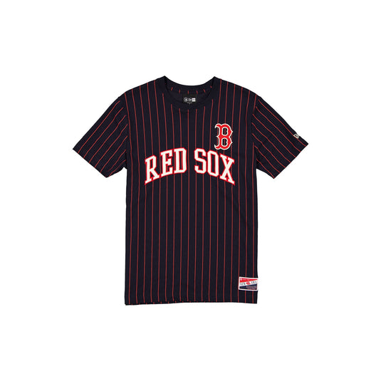 Boston Red Sox Throwback Retro Pinstripe T-Shirt - New Era Cap