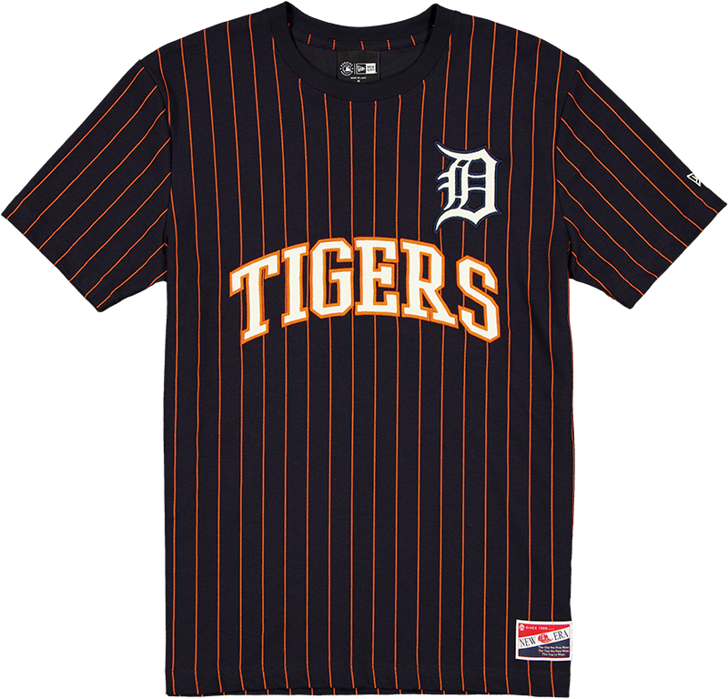 Detroit Tigers Throwback Retro Pinstripe T-Shirt