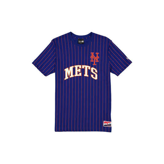New York Mets Throwback Retro Pinstripe T-Shirt - New Era Cap
