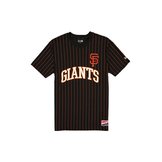 San Francisco Giants Throwback Retro Pinstripe T-Shirt - New Era Cap
