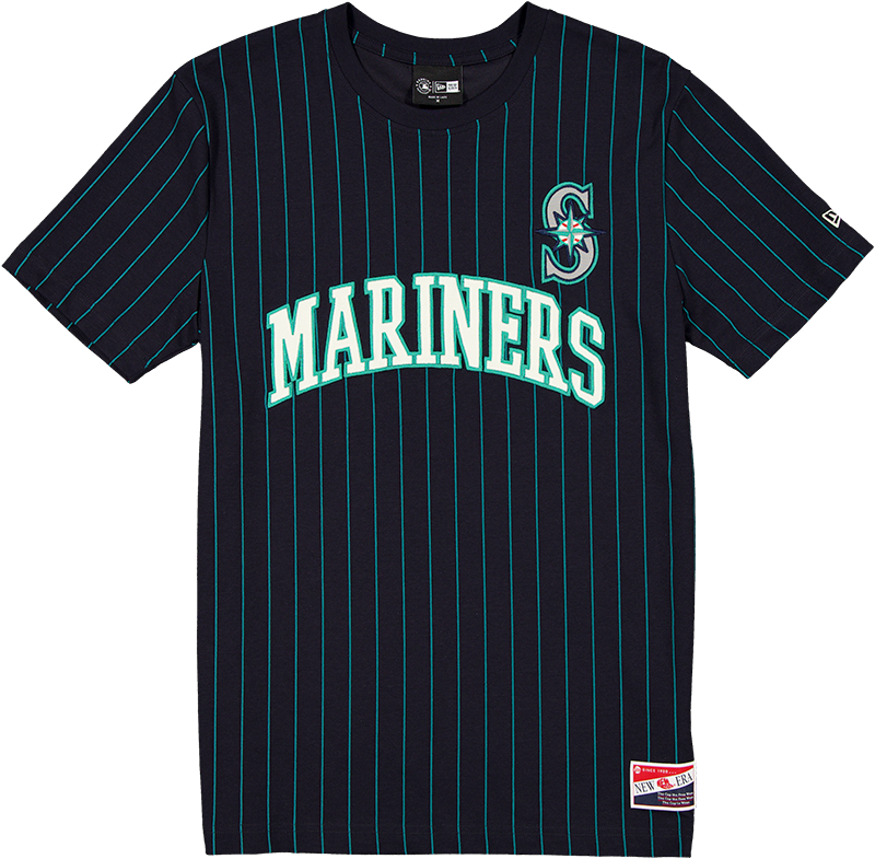 Seattle Mariners Throwback Retro Pinstripe T-Shirt