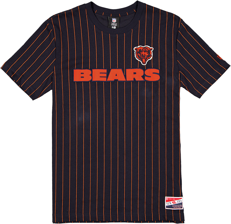 Chicago Bears Throwback Retro Pinstripe T-Shirt