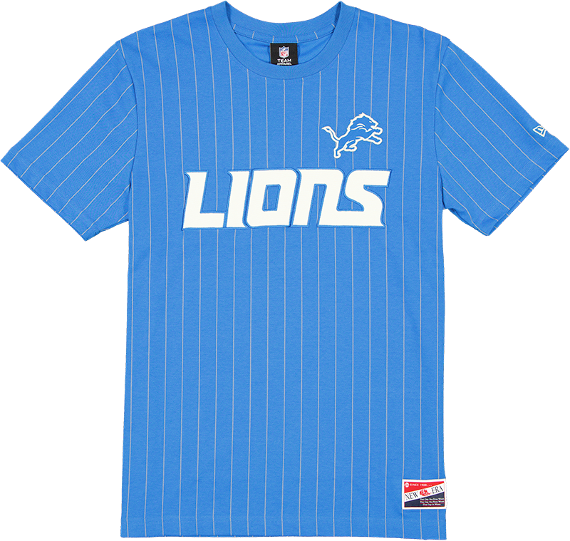 Detroit Lions Throwback Retro Pinstripe T-Shirt
