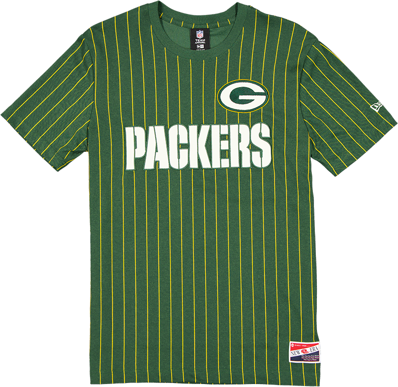 Green Bay Packers Throwback Retro Pinstripe T-Shirt