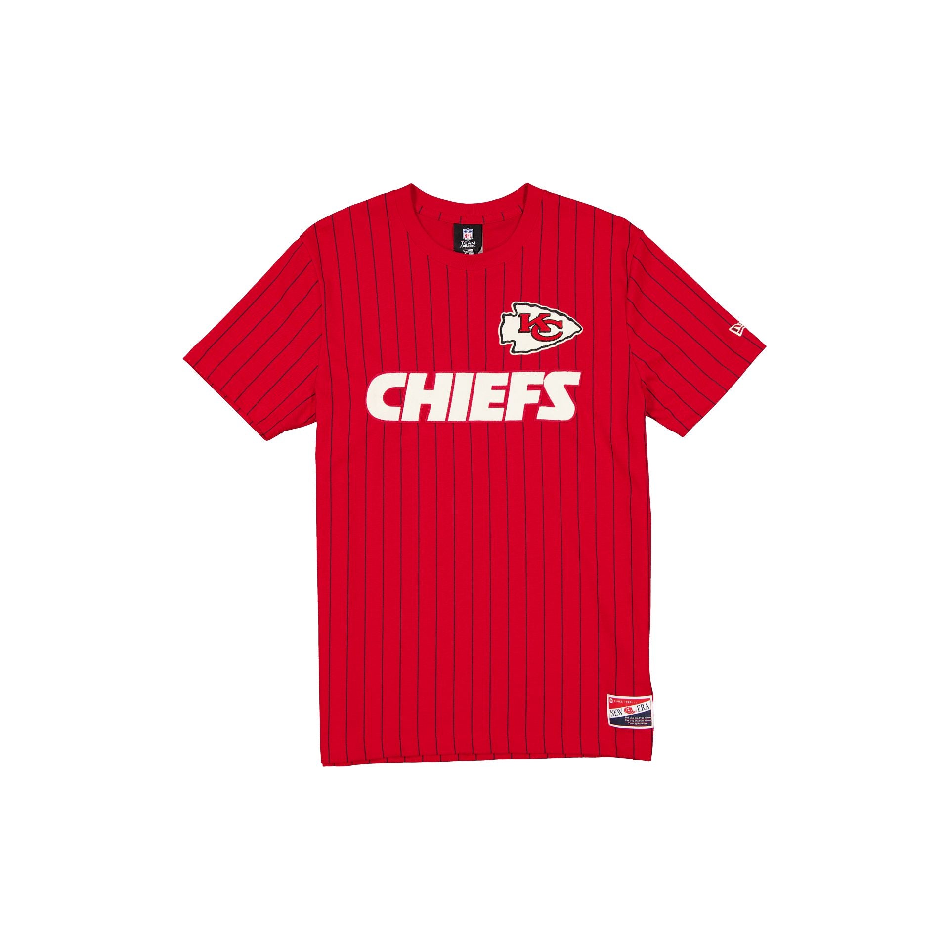 Kansas City Chiefs Throwback Retro Pinstripe T-Shirt