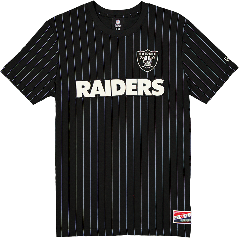 Las Vegas Raiders Throwback Retro Pinstripe T-Shirt