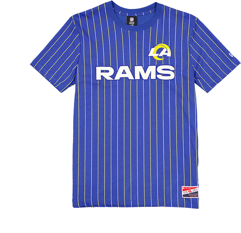 Los Angeles Rams Throwback Retro Pinstripe T-Shirt