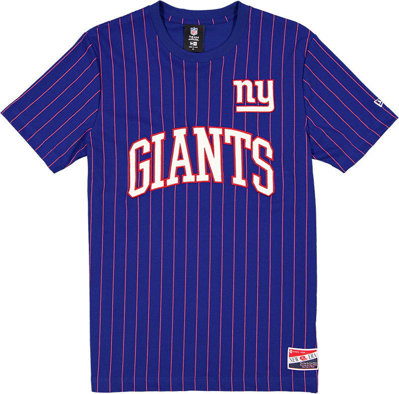 New York Giants Throwback Retro Pinstripe T-Shirt
