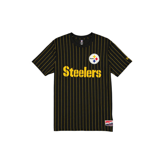 Pittsburgh Steelers Throwback Retro Pinstripe T-Shirt - New Era Cap