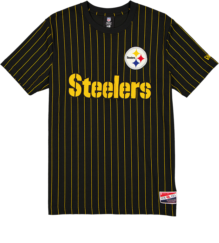 Pittsburgh Steelers Throwback Retro Pinstripe T-Shirt