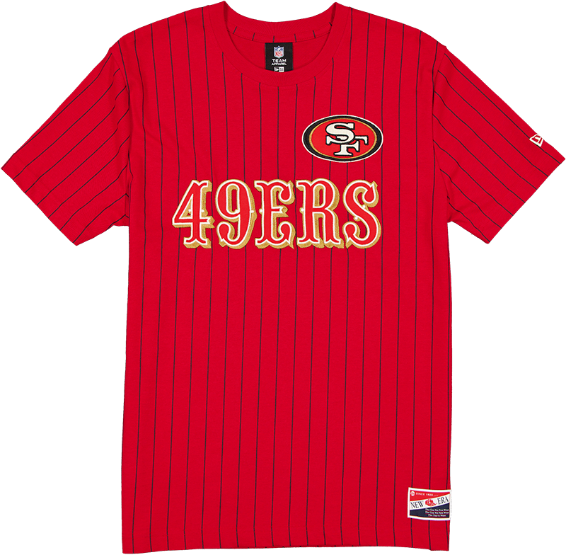 San Francisco 49ers Throwback Retro Pinstripe T-Shirt