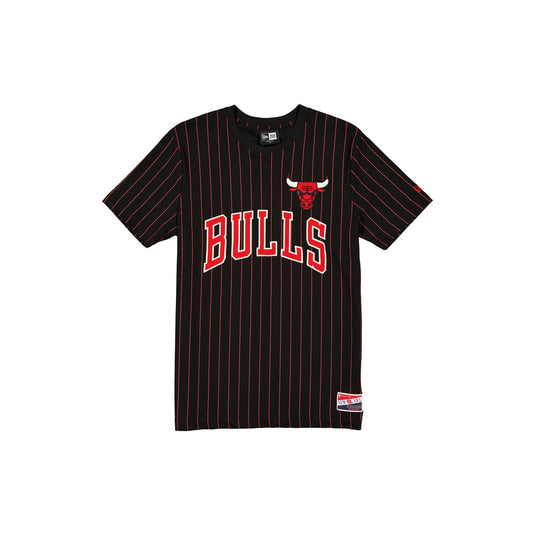 Chicago Bulls Throwback Retro Pinstripe T-Shirt - New Era Cap