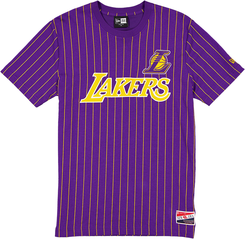 Los Angeles Lakers Throwback Retro Pinstripe T-Shirt
