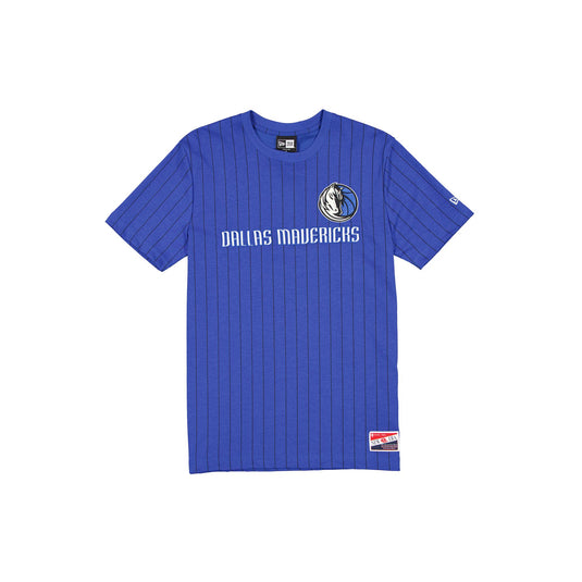 Dallas Mavericks Throwback Retro Pinstripe T-Shirt - New Era Cap