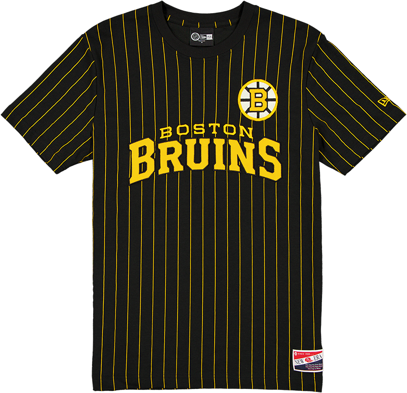 Boston Bruins Throwback Retro Pinstripe T-Shirt