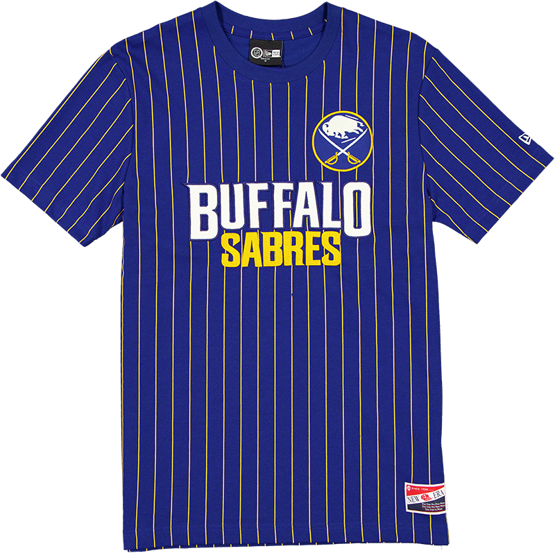 Buffalo Sabres Throwback Retro Pinstripe T-Shirt