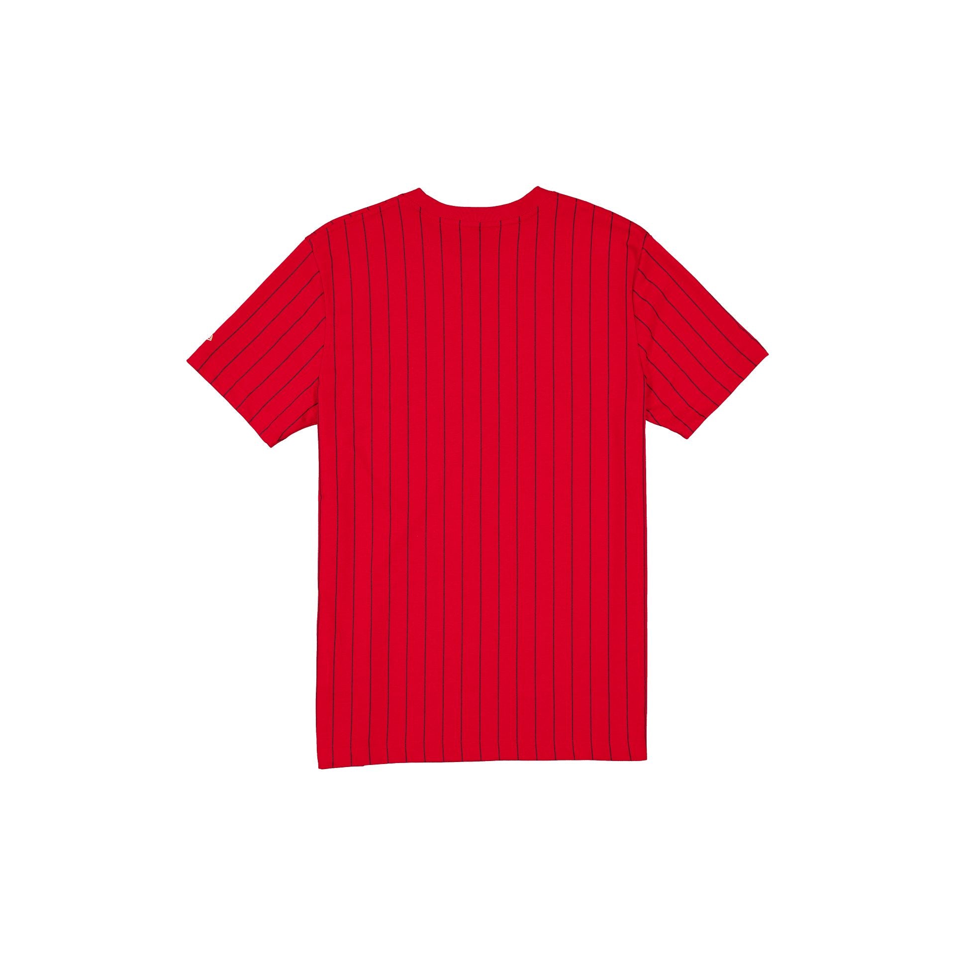 Detroit Red Wings Throwback Retro Pinstripe T-Shirt
