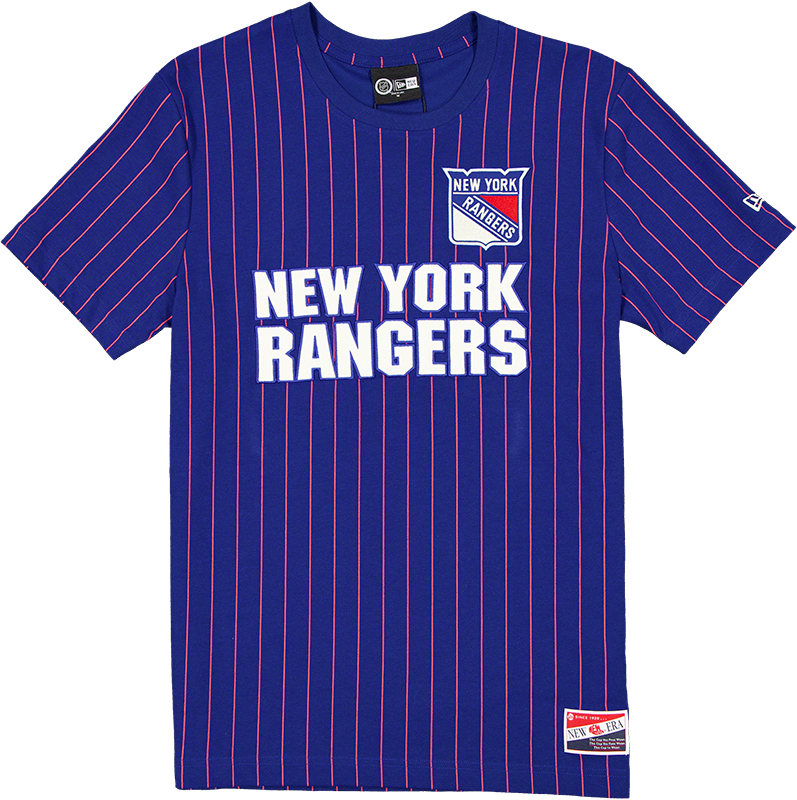 New York Rangers Throwback Retro Pinstripe T-Shirt