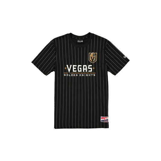 Vegas Golden Knights Throwback Retro Pinstripe T-Shirt - New Era Cap