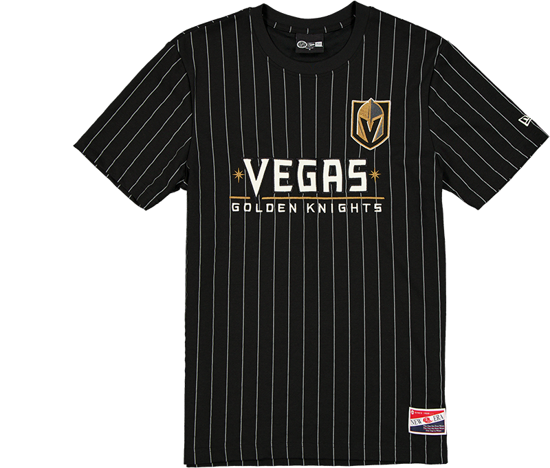 Vegas Golden Knights Throwback Retro Pinstripe T-Shirt